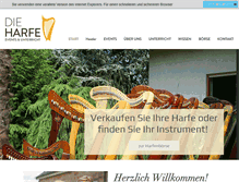 Tablet Screenshot of harfe.de